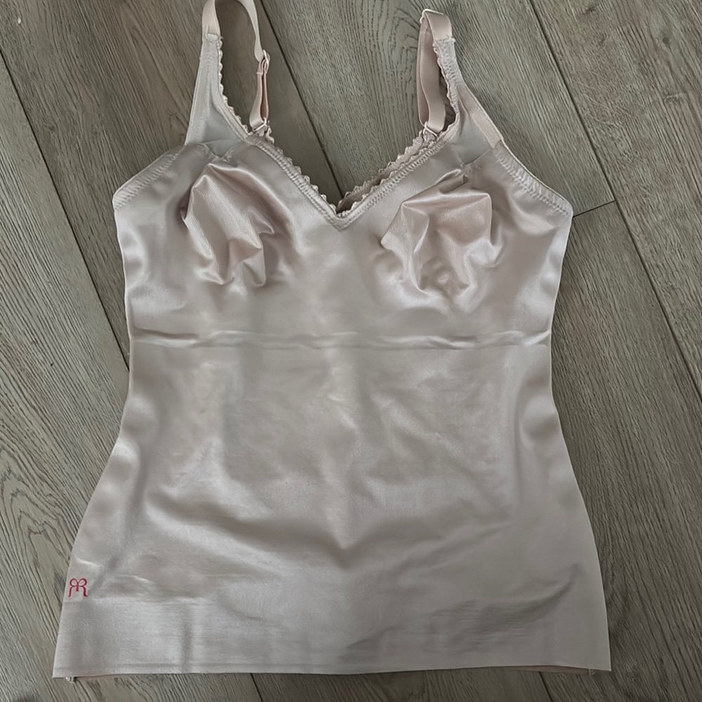 Ruby Ribbon 3012 Sheer Full Support Cami.  Size 34.  Color:  Pale